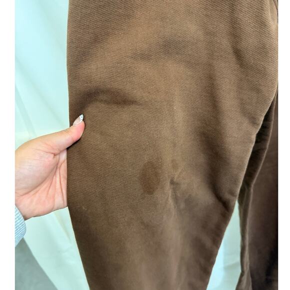 The Mayfair Group I Am Always Evolving Brown Flare Wide Leg Sweatpants XS - Picture 4 of 4